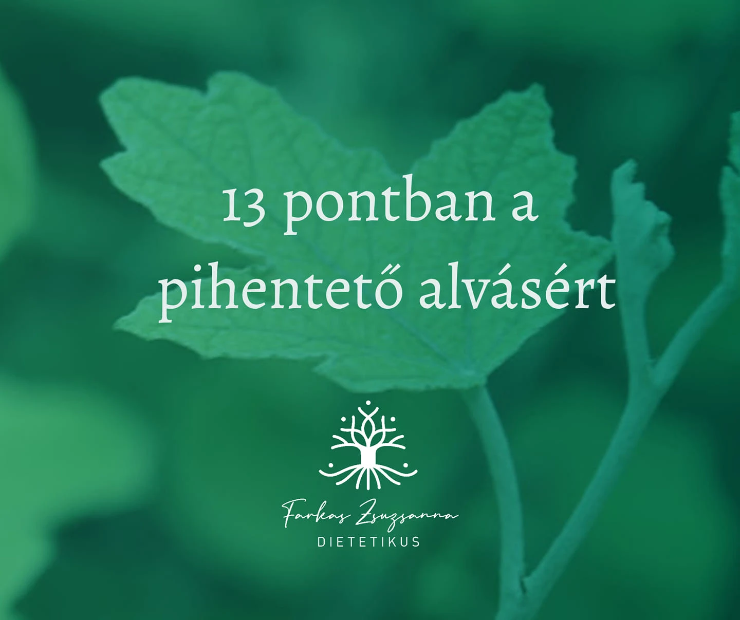 13 pontban a pihentető alvásért